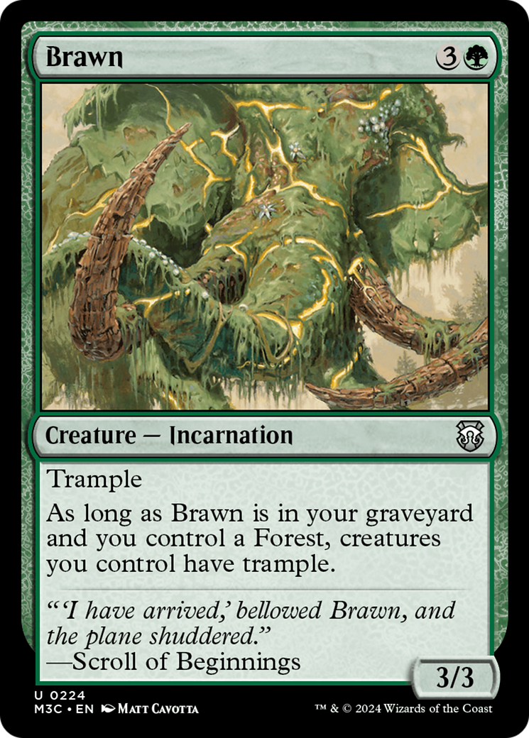 Brawn (Ripple Foil) [Modern Horizons 3 Commander] | Empire Gaming NC