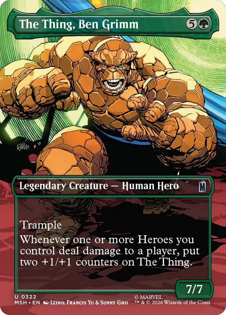 The Thing, Ben Grimm (Borderless) [Marvel Super Heroes] | Empire Gaming NC