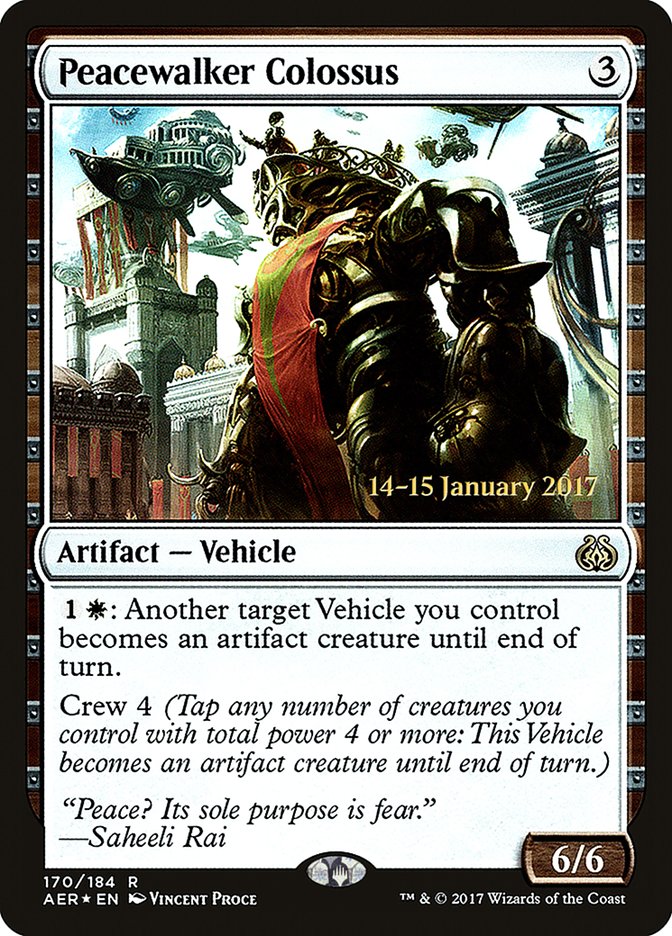 Peacewalker Colossus [Aether Revolt Prerelease Promos] | Empire Gaming NC