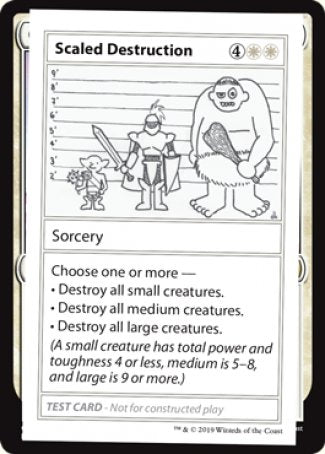 Scaled Destruction (2021 Edition) [Mystery Booster Playtest Cards] | Empire Gaming NC