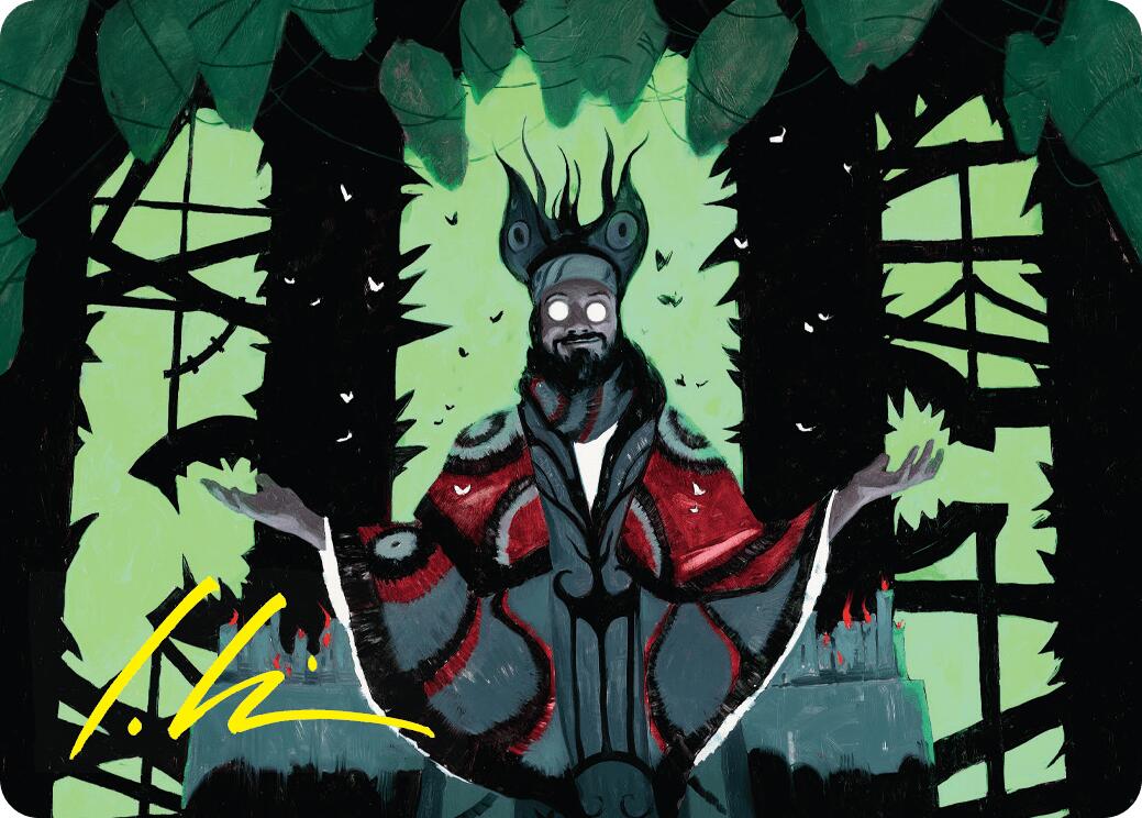 Victor, Valgavoth's Seneschal Art Card (23/54) (Gold-Stamped Signature) [Duskmourn: House of Horror Art Series] | Empire Gaming NC