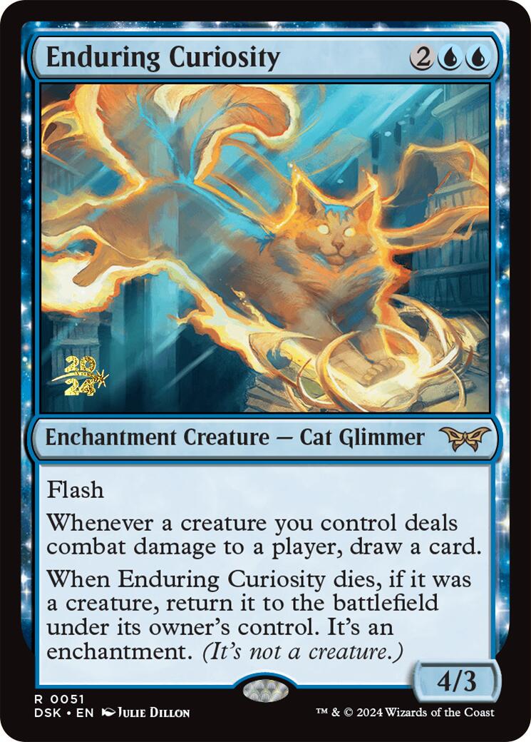 Enduring Curiosity [Duskmourn: House of Horror Prerelease Promos] | Empire Gaming NC