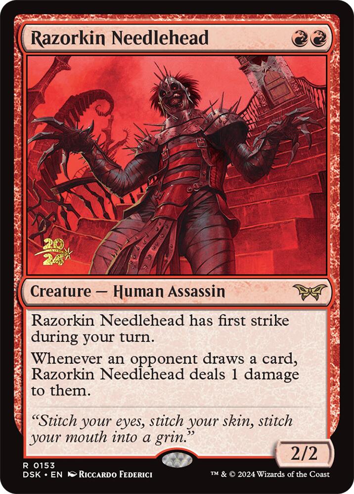 Razorkin Needlehead [Duskmourn: House of Horror Prerelease Promos] | Empire Gaming NC
