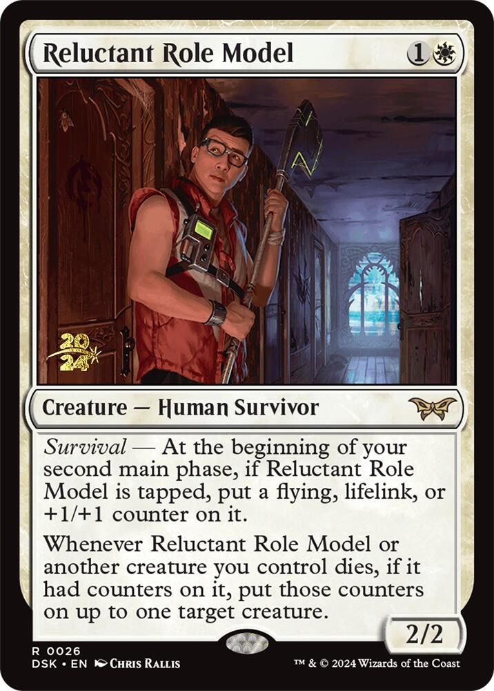 Reluctant Role Model (0026) [Duskmourn: House of Horror Prerelease Promos] | Empire Gaming NC