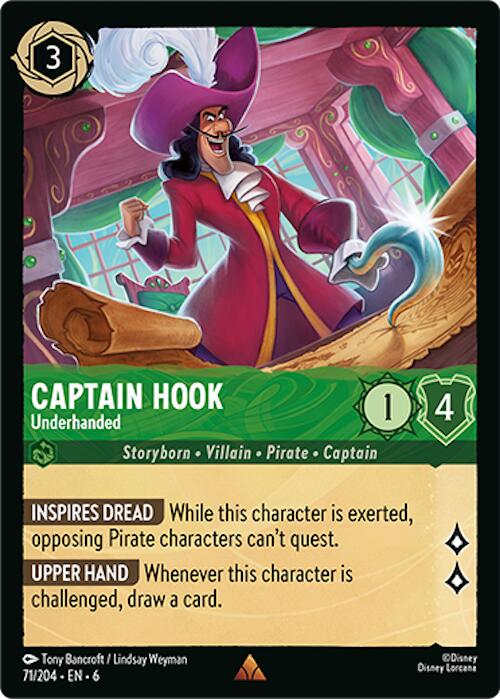 Captain Hook - Underhanded (71/204) [Azurite Sea] | Empire Gaming NC