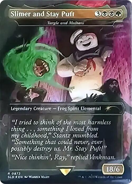 Slimer and Stay Puft - Yargle and Multani (Rainbow Foil) [Secret Lair Drop Series] | Empire Gaming NC
