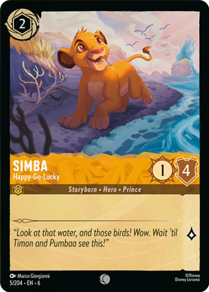 Simba - Happy-Go-Lucky (5/204) [Azurite Sea] | Empire Gaming NC