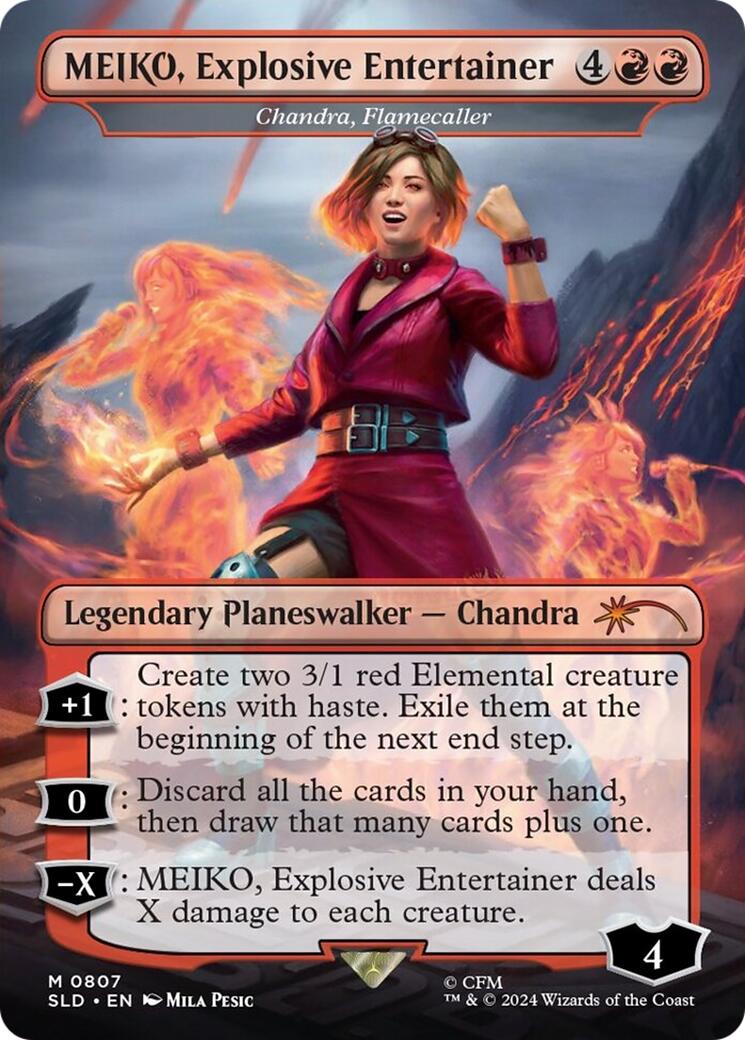 MEIKO, Explosive Entertainer - Chandra, Flamecaller [Secret Lair Drop Series] | Empire Gaming NC