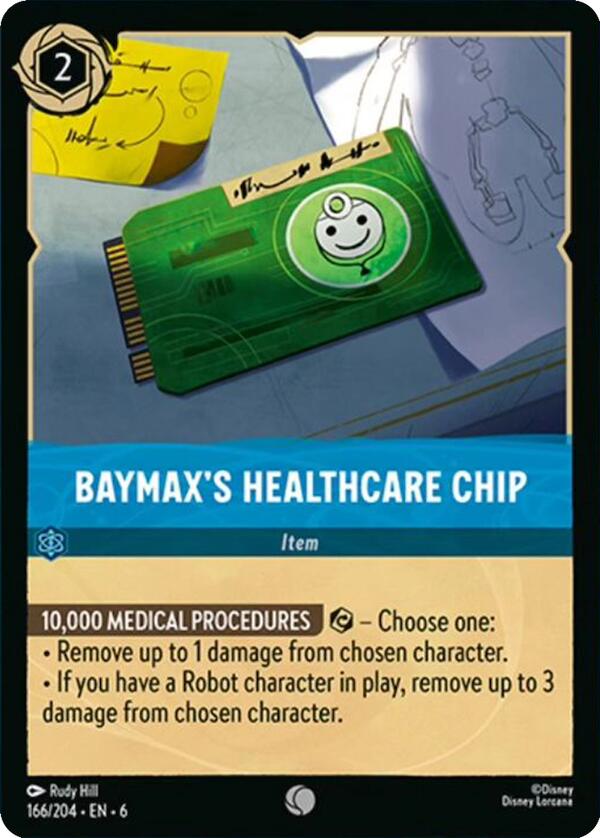 Baymax's Healthcare Chip (166/204) [Azurite Sea] | Empire Gaming NC