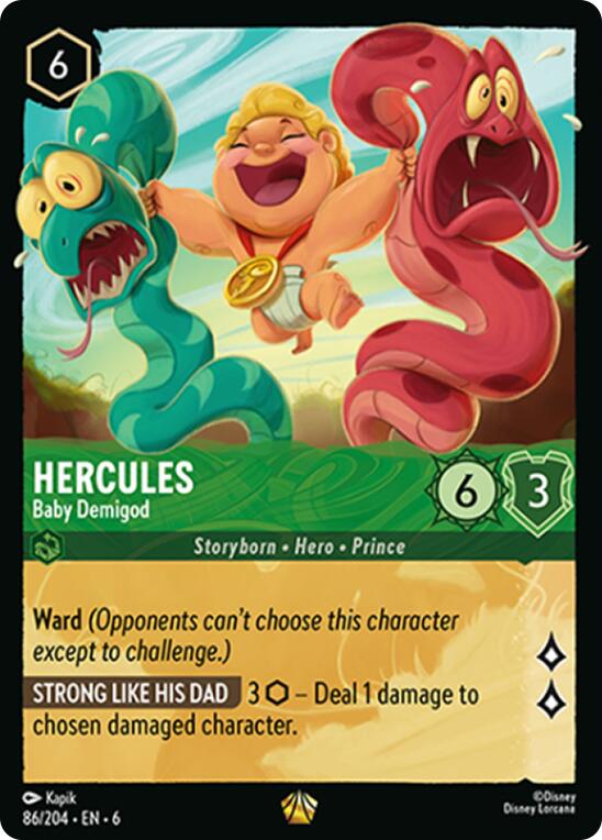 Hercules - Baby Demigod (86/204) [Azurite Sea] | Empire Gaming NC