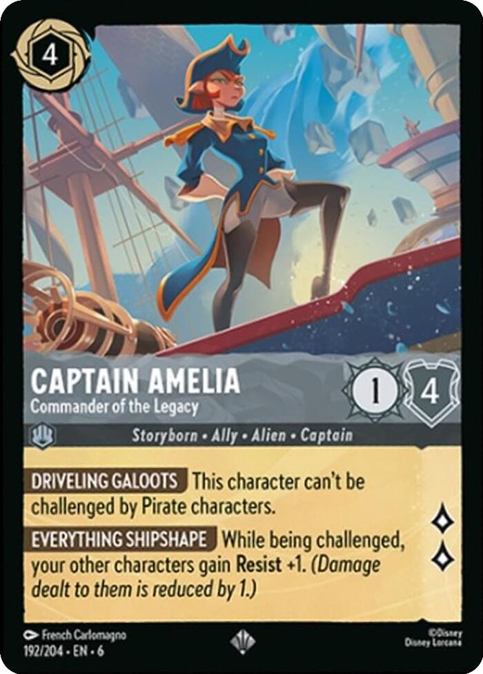 Captain Amelia - Commander of the Legacy (192/204) [Azurite Sea] | Empire Gaming NC