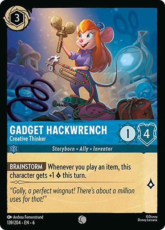 Gadget Hackwrench - Creative Thinker (139/204) [Azurite Sea] | Empire Gaming NC