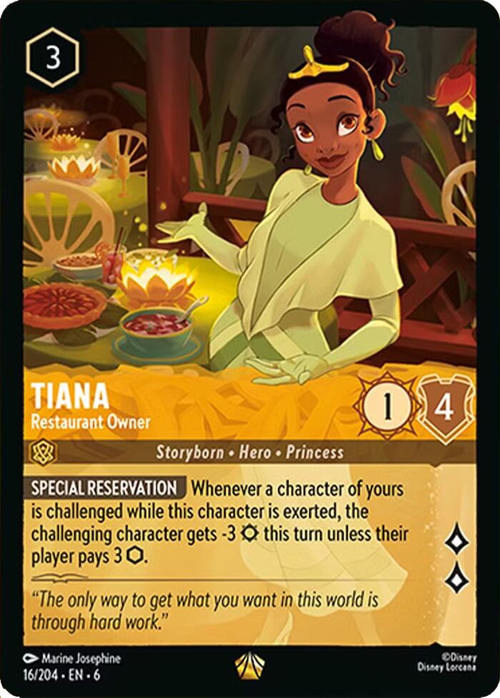 Tiana - Restaurant Owner (16/204) [Azurite Sea] | Empire Gaming NC