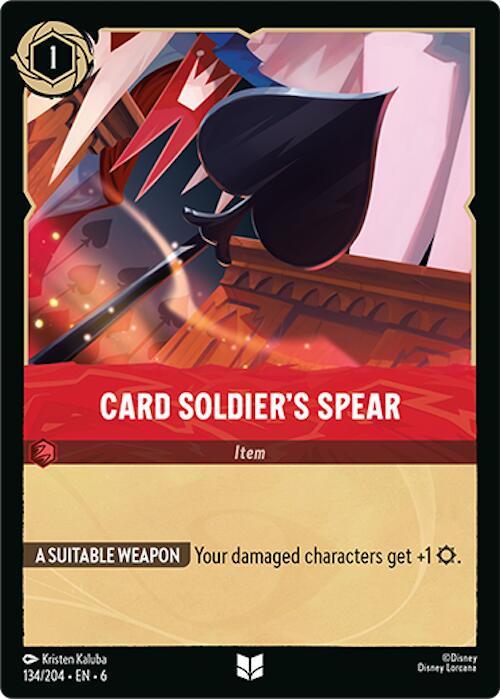 Card Soldier's Spear (134/204) [Azurite Sea] | Empire Gaming NC