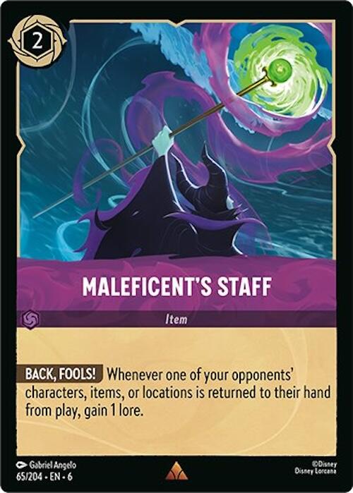 Maleficent's Staff (65/204) [Azurite Sea] | Empire Gaming NC