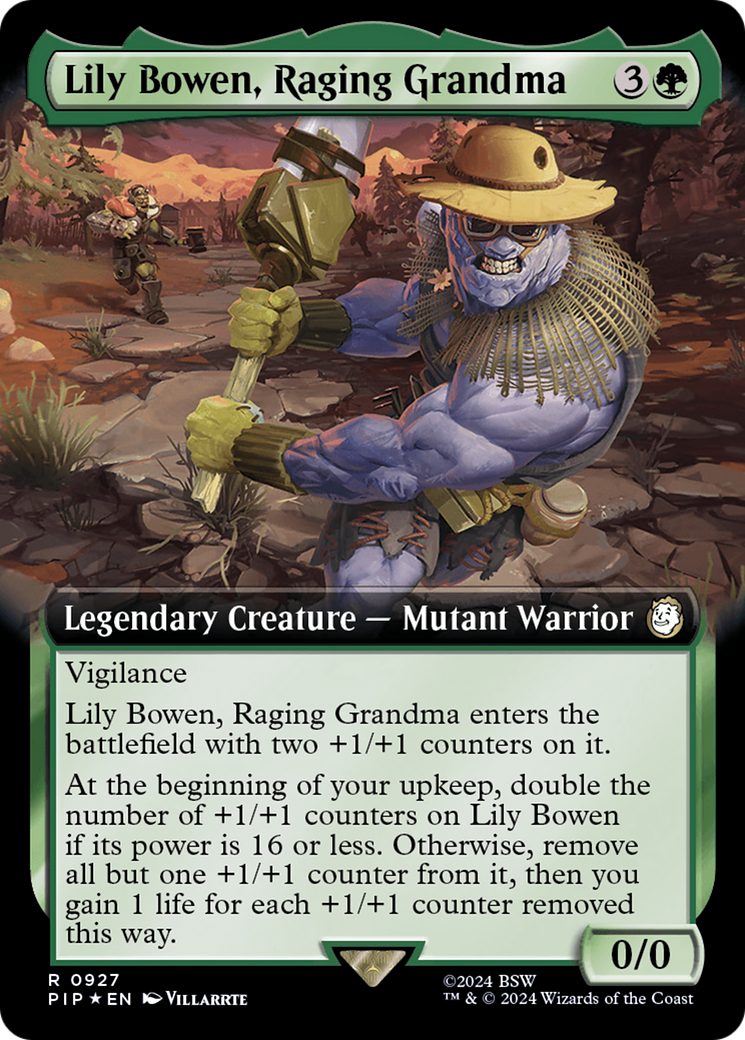 Lily Bowen, Raging Grandma (Extended Art) (Surge Foil) [Fallout] | Empire Gaming NC