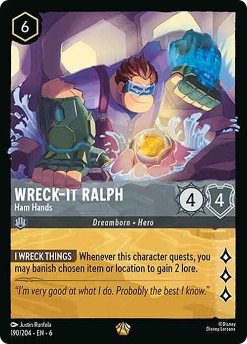 Wreck-It Ralph - Ham Hands (190/204) [Azurite Sea] | Empire Gaming NC