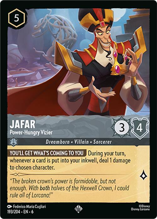 Jafar - Power-Hungry Vizier (193/204) [Azurite Sea] | Empire Gaming NC