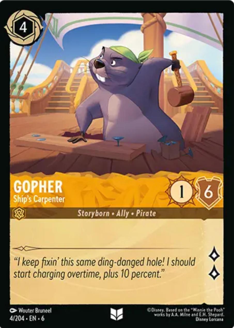 Gopher - Ship's Carpenter (4/204) [Azurite Sea] | Empire Gaming NC