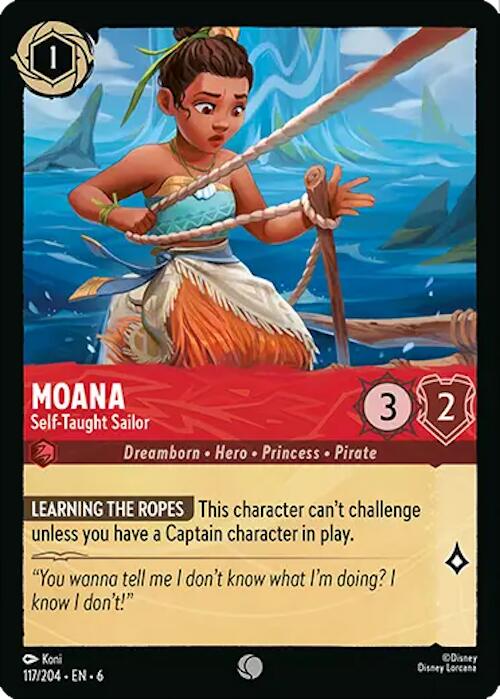 Moana - Self-Taught Sailor (117/204) [Azurite Sea] | Empire Gaming NC