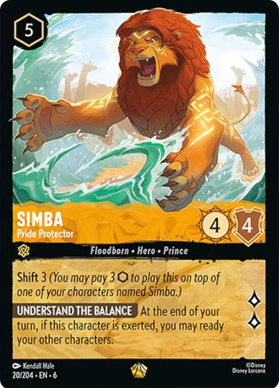 Simba - Pride Protector (20/204) [Azurite Sea] | Empire Gaming NC