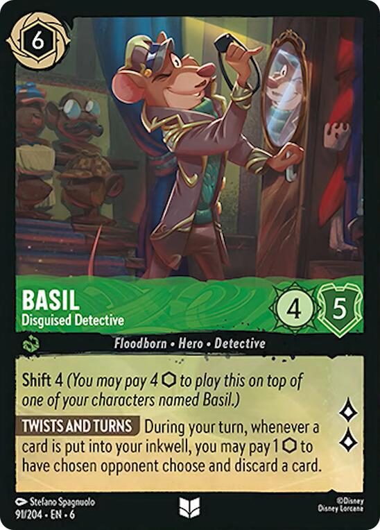 Basil - Disguised Detective (91/204) [Azurite Sea] | Empire Gaming NC