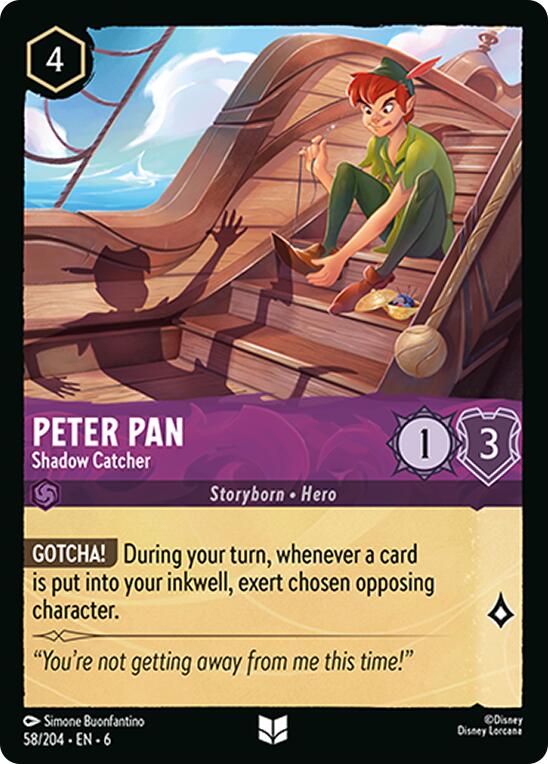 Peter Pan - Shadow Catcher (58/204) [Azurite Sea] | Empire Gaming NC