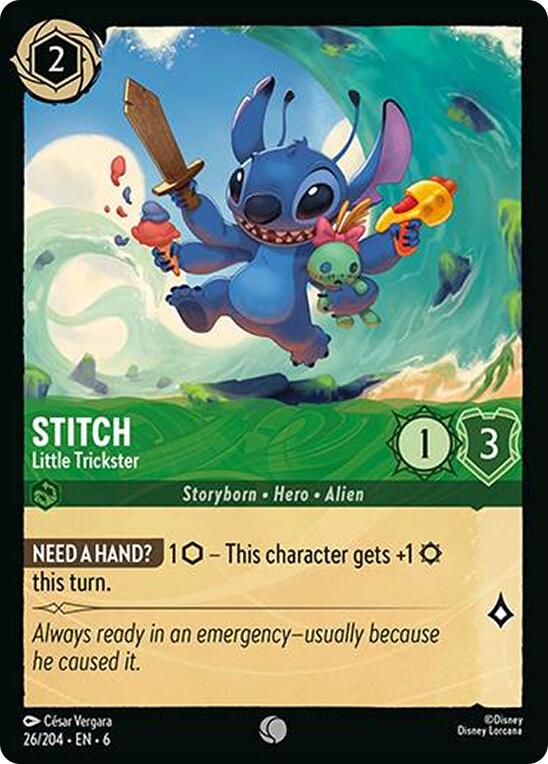 Stitch - Little Trickster (26/204) [Azurite Sea] | Empire Gaming NC