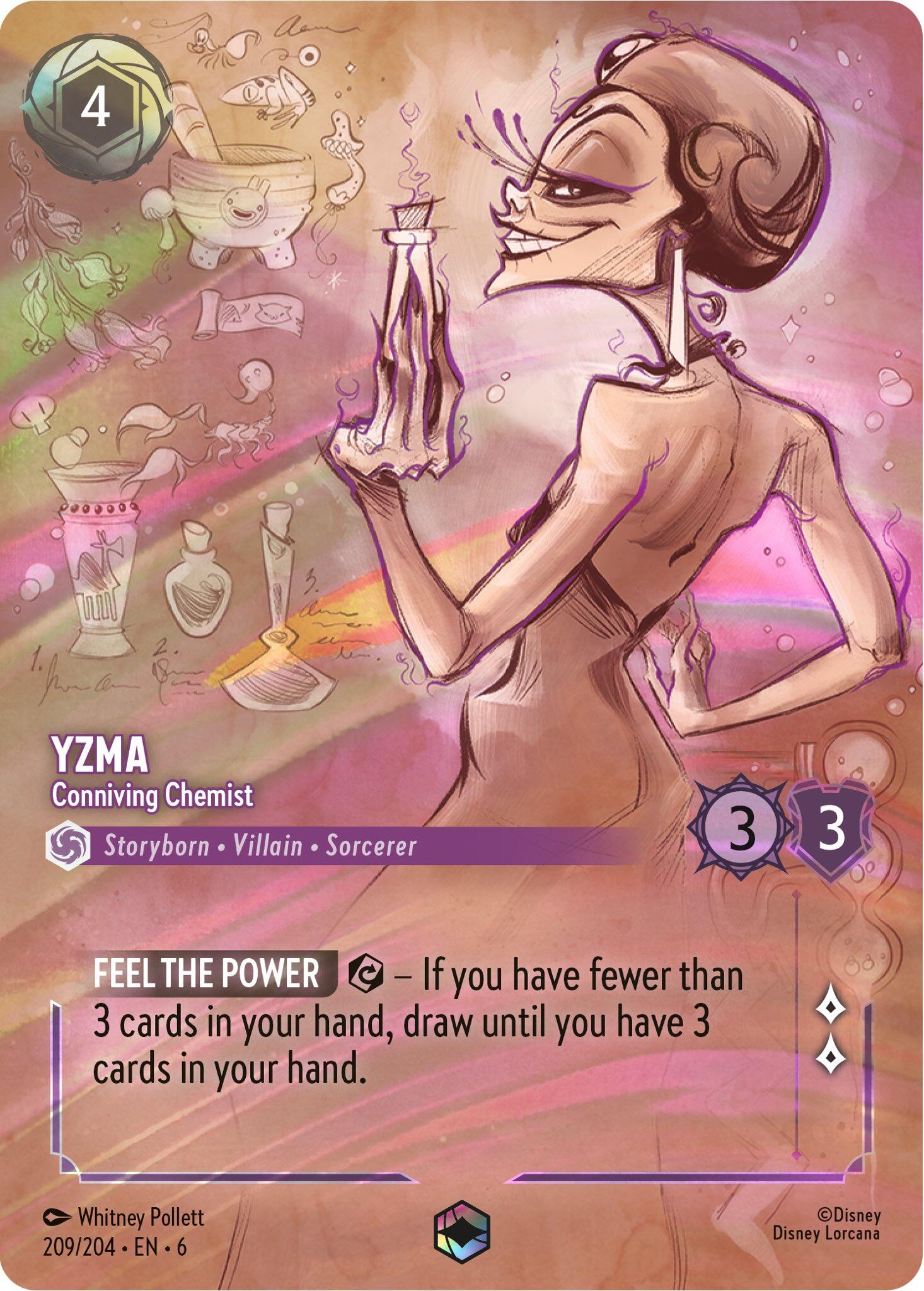 Yzma - Conniving Chemist (Enchanted) (209/204) [Azurite Sea] | Empire Gaming NC