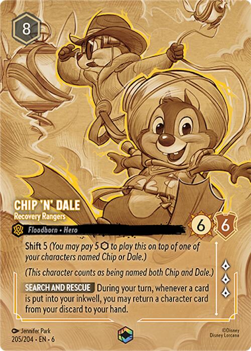 Chip 'n' Dale - Recovery Rangers (Enchanted) (205/204) [Azurite Sea] | Empire Gaming NC