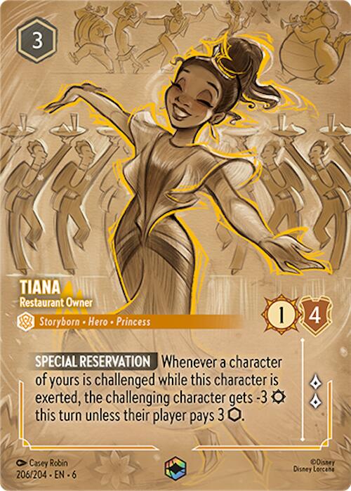 Tiana - Restaurant Owner (Enchanted) (206/204) [Azurite Sea] | Empire Gaming NC