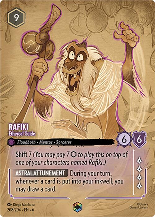 Rafiki - Ethereal Guide (Enchanted) (208/204) [Azurite Sea] | Empire Gaming NC