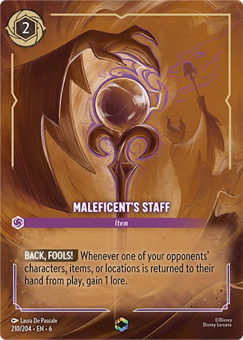 Maleficent's Staff (Enchanted) (210/204) [Azurite Sea] | Empire Gaming NC