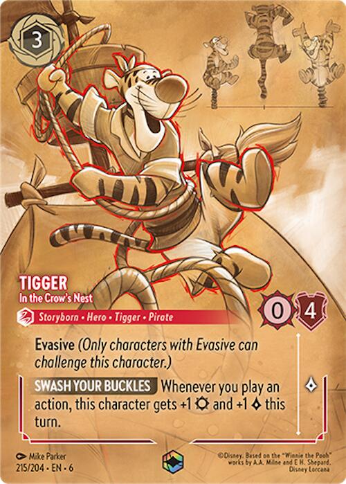 Tigger - In the Crow's Nest (Enchanted) (215/204) [Azurite Sea] | Empire Gaming NC