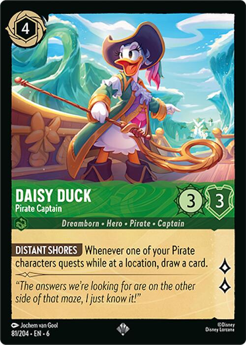 Daisy Duck - Pirate Captain (81/204) [Azurite Sea] | Empire Gaming NC