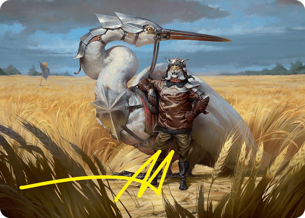 Skyknight Squire Art Card (4/54) (Gold-Stamped Signature) [Foundations Art Series] | Empire Gaming NC