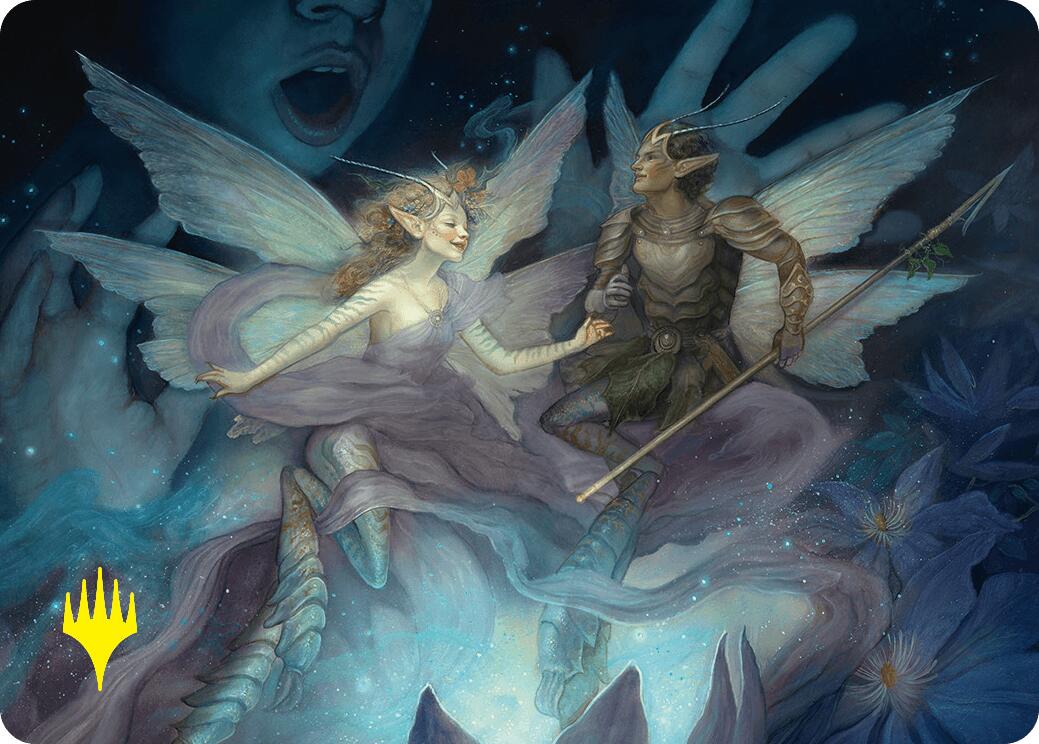 Faebloom Trick Art Card (6/54) (Gold-Stamped Signature) [Foundations Art Series] | Empire Gaming NC