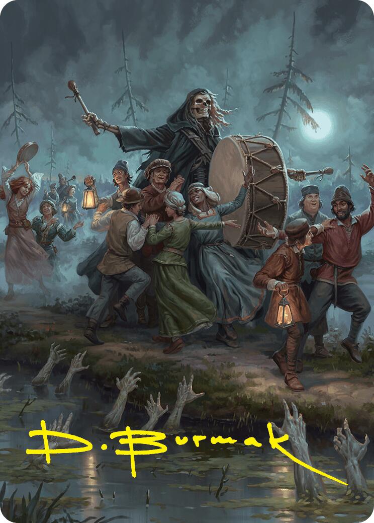 Blasphemous Edict Art Card (35/54) (Gold-Stamped Signature) [Foundations Art Series] | Empire Gaming NC
