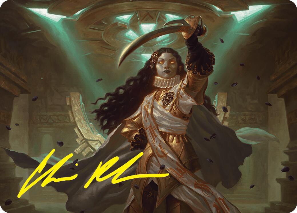 Elenda, Saint of Dusk Art Card (15/54) (Gold-Stamped Signature) [Foundations Art Series] | Empire Gaming NC