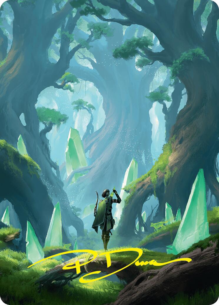 Forest Art Card (25/54) (Gold-Stamped Signature) [Foundations Art Series] | Empire Gaming NC