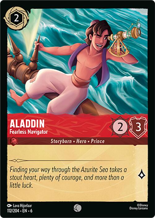 Aladdin - Fearless Navigator (112/204) [Azurite Sea] | Empire Gaming NC