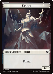 Spirit (0006) // Illusion Double-Sided Token [Secrets of Strixhaven Commander Tokens] | Empire Gaming NC