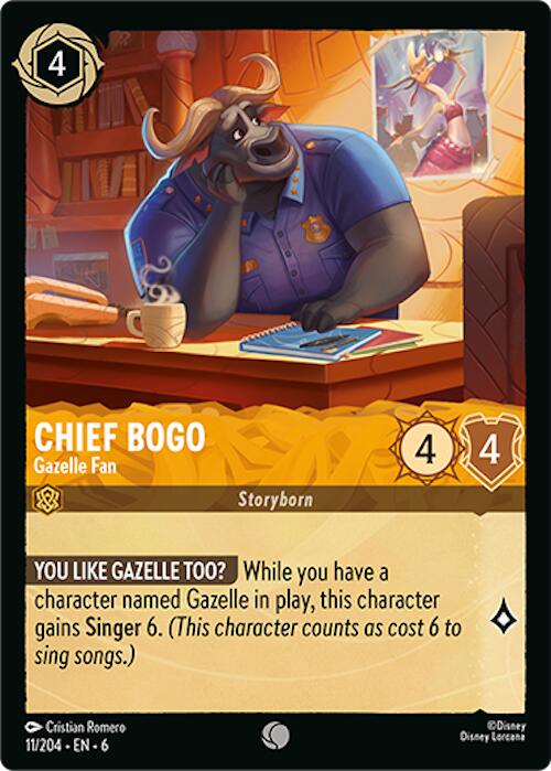 Chief Bogo - Gazelle Fan (11/204) [Azurite Sea] | Empire Gaming NC