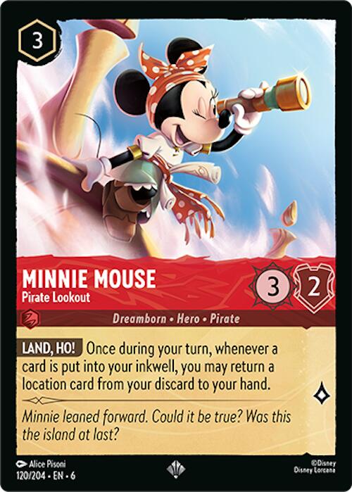 Minnie Mouse - Pirate Lookout (120/204) [Azurite Sea] | Empire Gaming NC