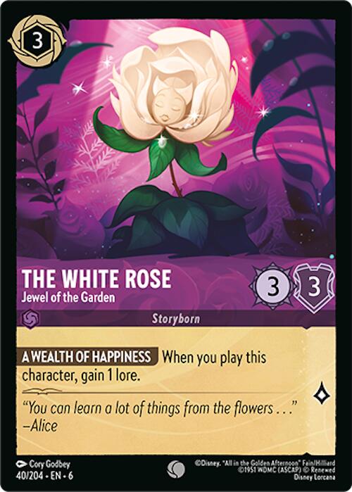 The White Rose - Jewel of the Garden (40/204) [Azurite Sea] | Empire Gaming NC