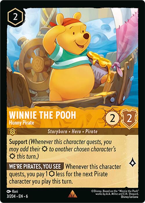 Winnie the Pooh - Hunny Pirate (3/204) [Azurite Sea] | Empire Gaming NC