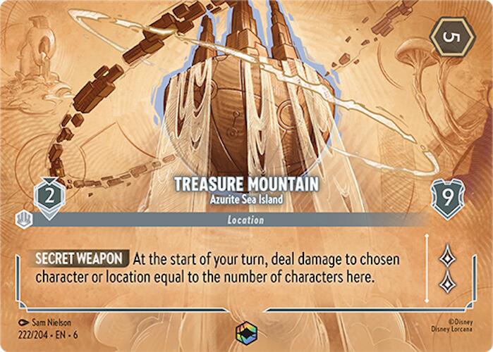 Treasure Mountain - Azurite Sea Island (Enchanted) (222/204) [Azurite Sea] | Empire Gaming NC