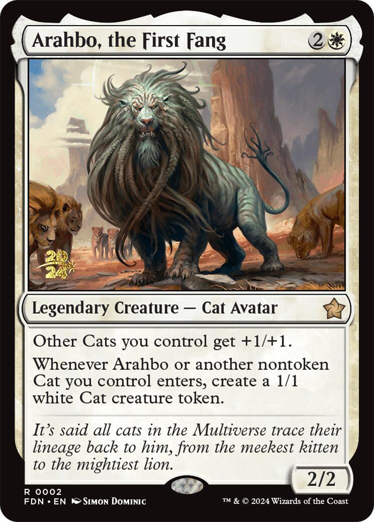 Arahbo, the First Fang [Foundations Prerelease Promos] | Empire Gaming NC