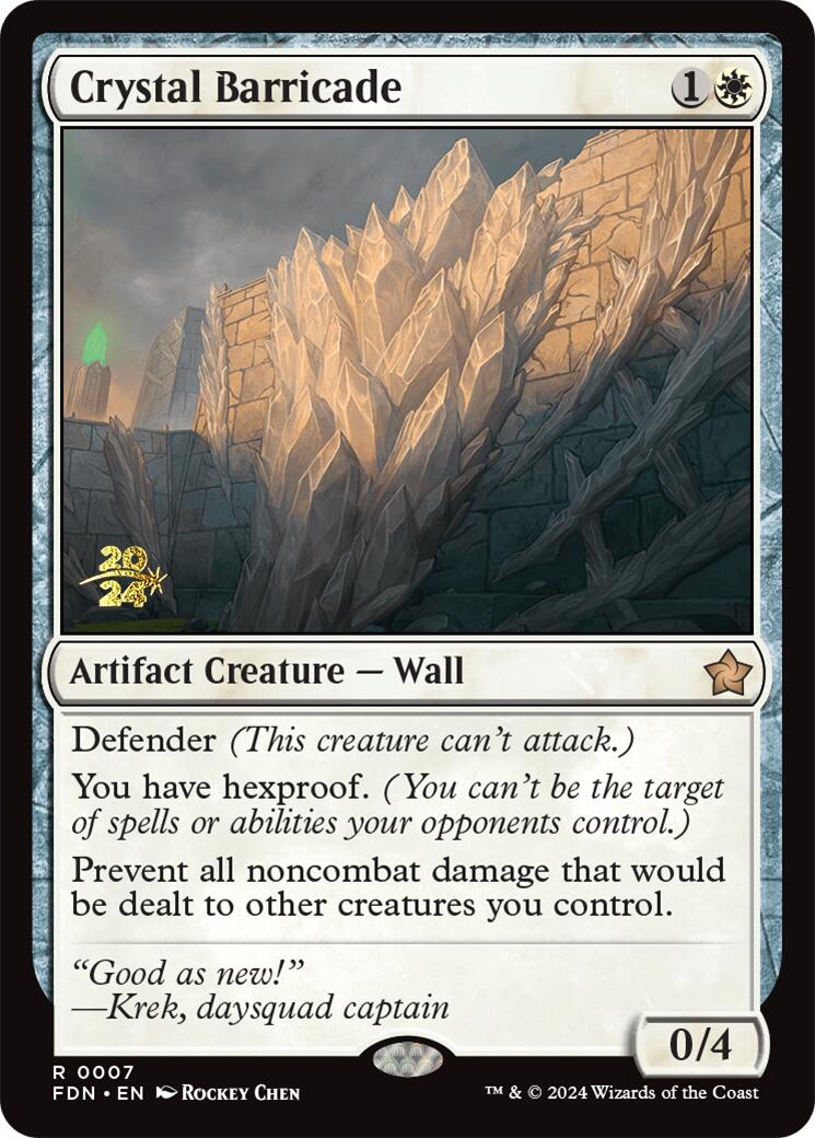 Crystal Barricade [Foundations Prerelease Promos] | Empire Gaming NC