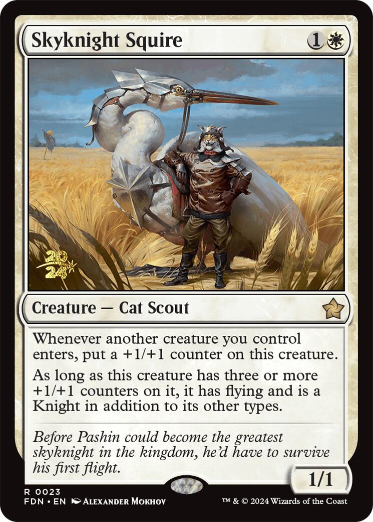 Skyknight Squire [Foundations Prerelease Promos] | Empire Gaming NC